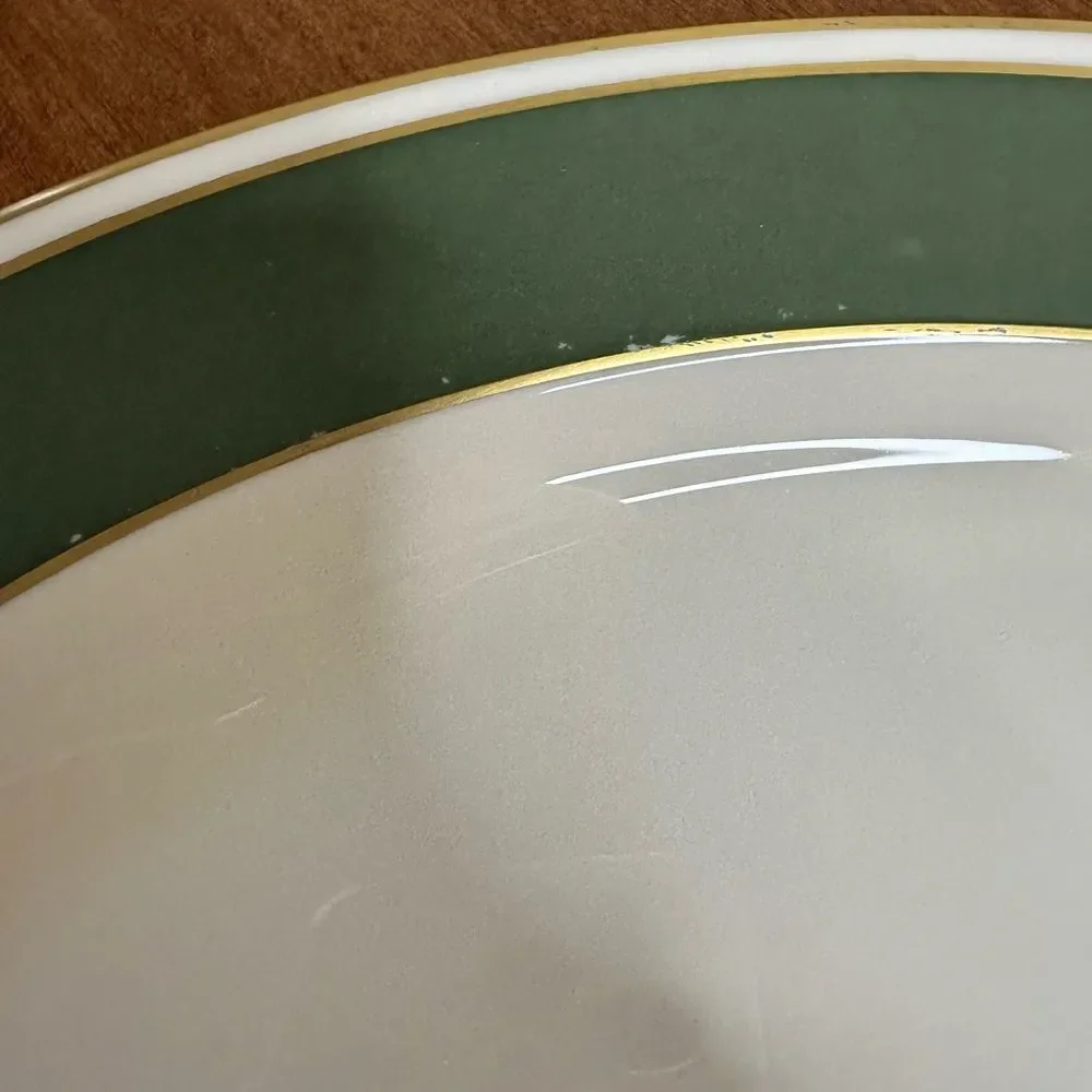 Pickard Hand Decorated Poinsettia Plate Platter Porcelain USA Holiday 12-7/8